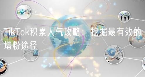 TikTok积累人气攻略：挖掘最有效的增粉途径