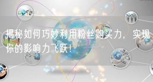 揭秘如何巧妙利用粉丝购买力，实现你的影响力飞跃！