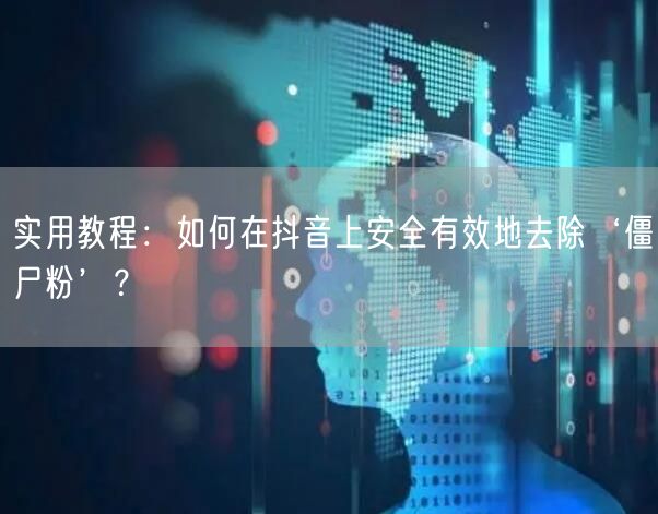 实用教程：如何在抖音上安全有效地去除‘僵尸粉’？