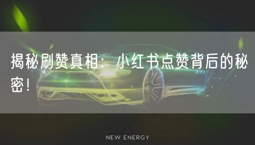 揭秘刷赞真相：小红书点赞背后的秘密！