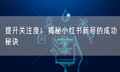 提升关注度！揭秘小红书新号的成功秘诀